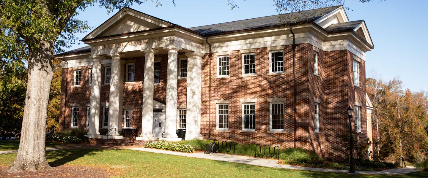 The Brown Student Center building at Hampden-Sydney College