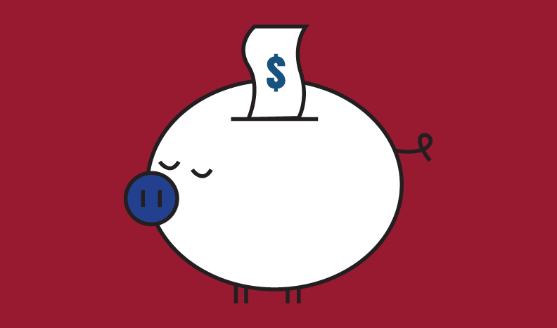infographic of piggy bank