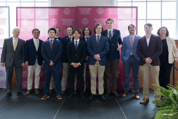 a group of service challenge students and administration